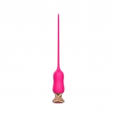 Розовый тонкий стимулятор Nipple Vibrator - 23 см. - I-MOON - купить с доставкой в Йошкар-Оле