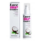 Съедобное согревающее массажное масло Love Me Tender Cocos с ароматом кокоса - 100 мл. - Love to Love - купить с доставкой в Йошкар-Оле