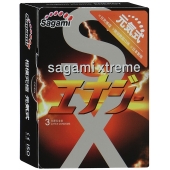 Презервативы Sagami Xtreme ENERGY с ароматом энергетика - 3 шт. - Sagami - купить с доставкой в Йошкар-Оле