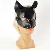 Черная кржаная маска Pussy - Sitabella - купить с доставкой в Йошкар-Оле