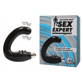 Чёрный массажёр простаты серии Sex Expert - Sex Expert - в Йошкар-Оле купить с доставкой