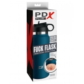 Мастурбатор-вагина в синей колбе F*ck Flask - Pipedream - в Йошкар-Оле купить с доставкой