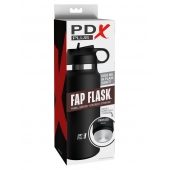 Черный мастурбатор в виде бутылки Fap Flask - Pipedream - в Йошкар-Оле купить с доставкой