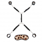 Леопардовая фиксация на матрас для рук и ног Classic Bedspreader - Lux Fetish - купить с доставкой в Йошкар-Оле