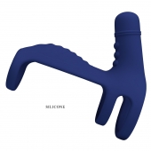 Синяя вибронасадка на пенис Vibrating Penis Sling - Baile - в Йошкар-Оле купить с доставкой