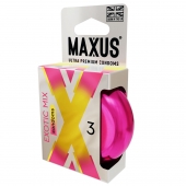 Ароматизированные презервативы Maxus Exotic Mix - 3 шт. - Maxus - купить с доставкой в Йошкар-Оле