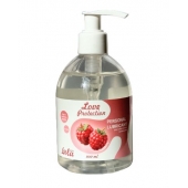 Лубрикант на водной основе Love Protection Raspberry с ароматом малины - 300 мл. - Lola Games - купить с доставкой в Йошкар-Оле