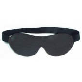 Коричневая кожаная маска на глаза на резинке - БДСМ Арсенал - купить с доставкой в Йошкар-Оле