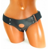 Трусики для страпона коричневого цвета - БДСМ Арсенал - купить с доставкой в Йошкар-Оле