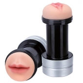Двусторонний мастурбатор REALSTUFF 2 IN 1 HUMMER MOUTH   VAGINA - ротик и вагина - Dream Toys - в Йошкар-Оле купить с доставкой