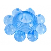 Голубая гелевая насадка-цветок - Toyfa Basic - в Йошкар-Оле купить с доставкой