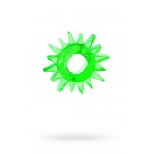Зеленое эрекционное кольцо-солнце - Toyfa Basic - в Йошкар-Оле купить с доставкой
