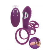 Фиолетовая эрекционная вибронасадка Halo Halo C-Ring Sleeve - Toy Joy - в Йошкар-Оле купить с доставкой