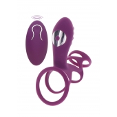 Фиолетовая эрекционная вибронасадка Halo Halo C-Ring Sleeve - Toy Joy - в Йошкар-Оле купить с доставкой