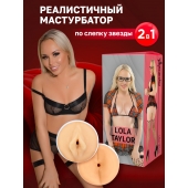 Двусторонний мастурбатор Lola Taylor - 22 см. - ФлешНаш - в Йошкар-Оле купить с доставкой