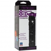 Насадка-фаллоимитатор Vac-U-Lock CodeBlack 8 Inch Classic Dong - 19,3 см. - Doc Johnson - купить с доставкой в Йошкар-Оле