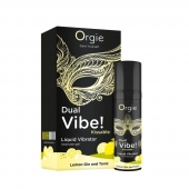 Съедобный жидкий вибратор Dual Vibe! со вкусом лимонного джина с тоником - 15 мл. - ORGIE - купить с доставкой в Йошкар-Оле