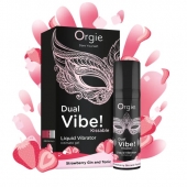 Съедобный жидкий вибратор Dual Vibe! со вкусом клубничного джина с тоником - 15 мл. - ORGIE - купить с доставкой в Йошкар-Оле