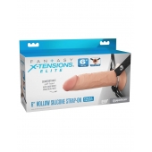 Полый страпон на ремнях 6’’ Hollow Silicone Strap-on - Pipedream - купить с доставкой в Йошкар-Оле