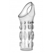 Прозрачная насадка на пенис Stretchy Studded Penis Sleeve Ring - Blush Novelties - в Йошкар-Оле купить с доставкой