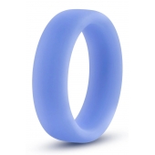 Голубое люминесцентное кольцо Silicone Glo Cock Ring - Blush Novelties - в Йошкар-Оле купить с доставкой