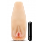 Мастурбатор-вагина с вибрацией Soft   Wet Natasha Realistic Beige Masturbator - Blush Novelties - в Йошкар-Оле купить с доставкой