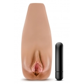 Маструбатор-вагина с вибрацией Soft   Wet Renata Realistic Tan Masturbator - Blush Novelties - в Йошкар-Оле купить с доставкой