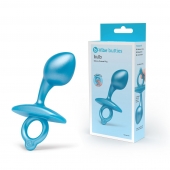 Голубая анальная пробка для массажа простаты Bulb Silicone Prostate Plug - 10,7 см. - b-Vibe - в Йошкар-Оле купить с доставкой