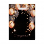 Пакет с вырубной ручкой и принтом в виде шариков (30х40 см) - Сима-Ленд - купить с доставкой в Йошкар-Оле