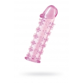 Розовая насадка на пенис с шипами - 12,5 см. - A-toys - в Йошкар-Оле купить с доставкой