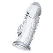 Прозрачная насадка на пенис с шипиками и коготком - 13,5 см. - A-toys - в Йошкар-Оле купить с доставкой