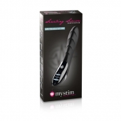 Вибратор с электростимуляцией Sizzling Simon Black Edition - 27 см. - MyStim - купить с доставкой в Йошкар-Оле