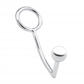 Кольцо на пенис с анальным стимулятором Stainless Steel Anal Hook   Cock Ring - BlueLine - в Йошкар-Оле купить с доставкой