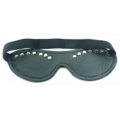 Черная маска с декором - БДСМ Арсенал - купить с доставкой в Йошкар-Оле