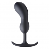 Черный массажер простаты с утяжелителями Premium Silicone Weighted Prostate Plug Large - 18,8 см. - XR Brands - в Йошкар-Оле купить с доставкой