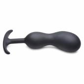 Черный массажер простаты с утяжелителями Premium Silicone Weighted Prostate Plug XL - 20,8 см. - XR Brands - в Йошкар-Оле купить с доставкой
