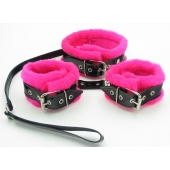 Набор с розовым мехом BDSM Light - БДСМ Арсенал - купить с доставкой в Йошкар-Оле
