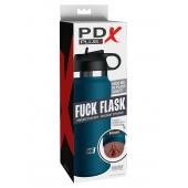 Смуглый мастурбатор-вагина в синей колбе F*ck Flask - Pipedream - в Йошкар-Оле купить с доставкой