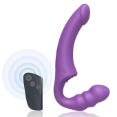 Фиолетовый безремневой страпон Straples Strap-On Dildo - Erokay - купить с доставкой в Йошкар-Оле