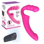 Розовый безремневой страпон Straples Strap-On Dildo - Erokay - купить с доставкой в Йошкар-Оле