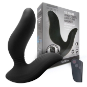 Черный вибромассажер простаты 3,5’’ Remote Control Curve P-spot Massager - 12 см. - Erokay - в Йошкар-Оле купить с доставкой