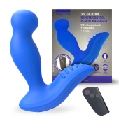Синий вибромассажер простаты 3,5’’ Remote Control P-spot Massager - 12,5 см. - Erokay - в Йошкар-Оле купить с доставкой