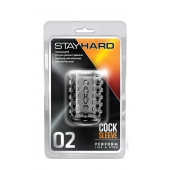 Прозрачная насадка на пенис с шишечками STAY HARD COCK SLEEVE 02 CLEAR - Blush Novelties - в Йошкар-Оле купить с доставкой