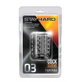 Прозрачная насадка с шипами и шишечками STAY HARD COCK SLEEVE 03 CLEAR - Blush Novelties - в Йошкар-Оле купить с доставкой