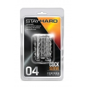 Прозрачная насадка с бороздками STAY HARD COCK SLEEVE 04 CLEAR - Blush Novelties - в Йошкар-Оле купить с доставкой