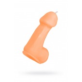 Оранжевая свеча в форме пениса - 47 гр. - Pecado - купить с доставкой в Йошкар-Оле