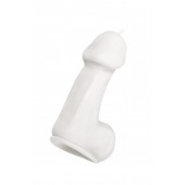 Белая свеча в форме пениса - 47 гр. - Pecado - купить с доставкой в Йошкар-Оле