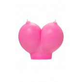 Розовая свеча «Сиськи» - 150 гр. - Pecado - купить с доставкой в Йошкар-Оле