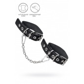 Черные оковы из одного ремешка с люверсами - Pecado - купить с доставкой в Йошкар-Оле
