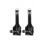 Черные подвесы с белой строчкой - Pecado - купить с доставкой в Йошкар-Оле